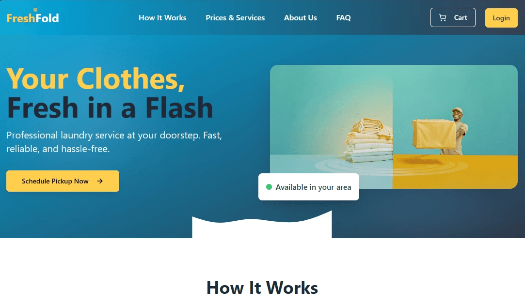 Laundry Service Web App